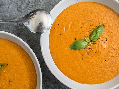 Creamy Tomato Basil Soup Vegan